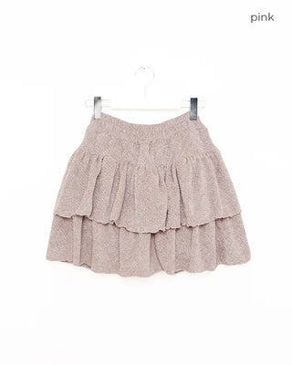 Tiered mini skirt