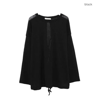 Back slit ribbon knit