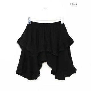 Asymmetrical mini skirt
