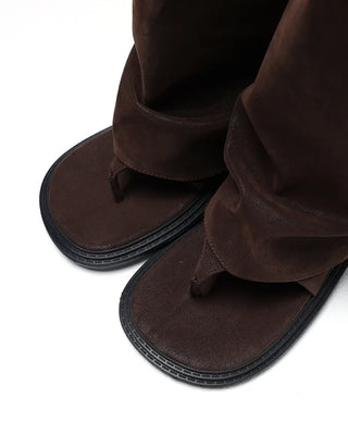 Leg warmer thong sandals