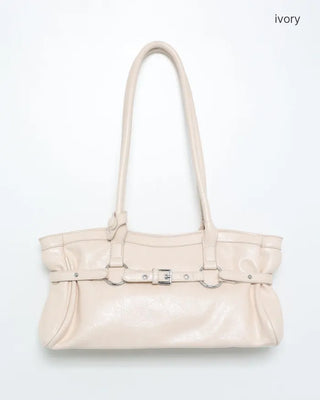 Square buckle shoulder bag