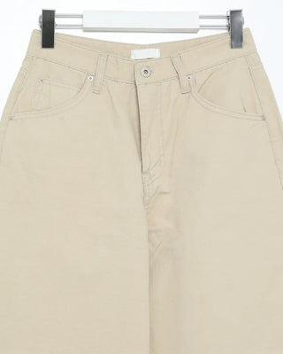Summer cotton wide-leg pants