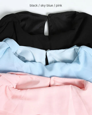 Chiffon halter neck blouse