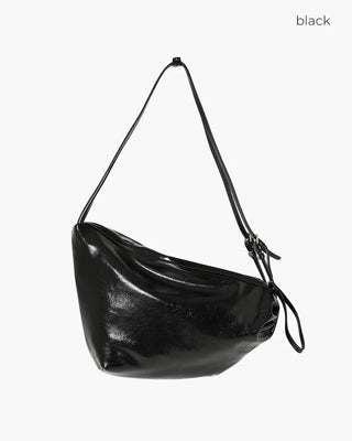 Leather String Shoulder Bag