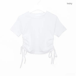 Waist Shirring T-shirt