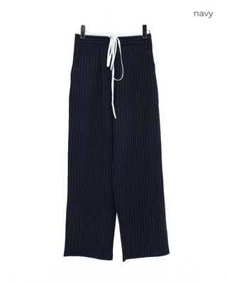 Two-tone striped banding slacks