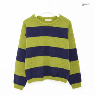 Bold Border Oversized Knit