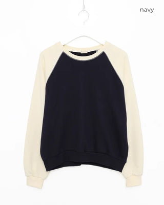 Raglan color-block sweatshirt