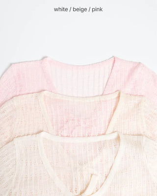 Ribbon Strap Summer Cardigan