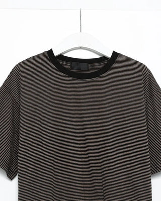 Thin striped short-sleeved T-shirt