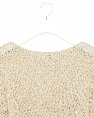 Loose-fitting perforated knit