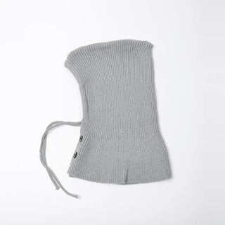 Button-up knit balaclava