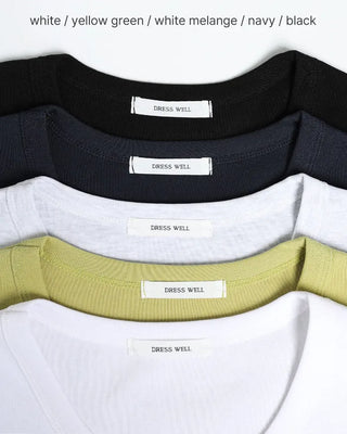 Colored short-sleeved T-shirt