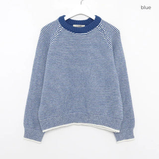 Fine Border Knit Sweater