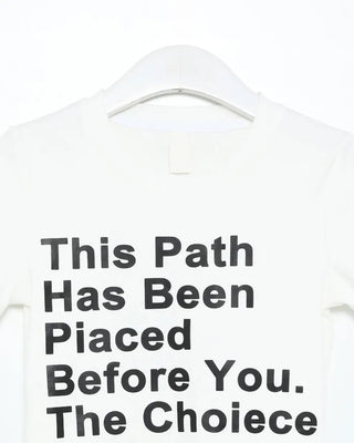 Lettering Slim Short Sleeve T-Shirt