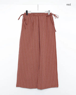 Striped cotton easy pants