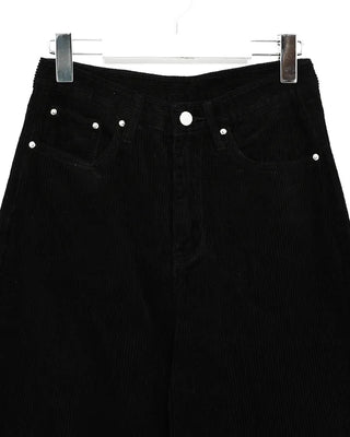 Corduroy wide-leg pants