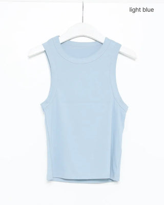 Basic cotton sleeveless top