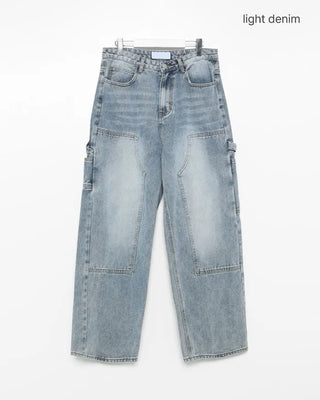 Double knee carpenter denim pants