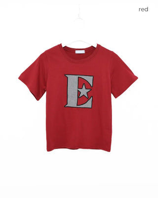 Ester Pattern Patch Half T-Shirt