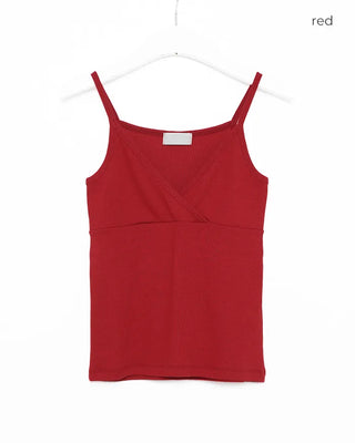 V-neck slit camisole