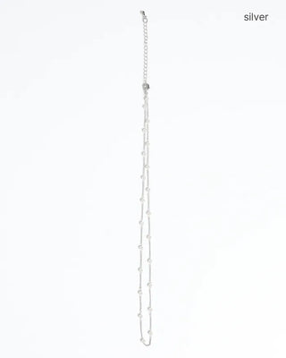 Pearl Chain Point Necklace