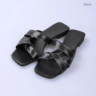 Twist mule sandals