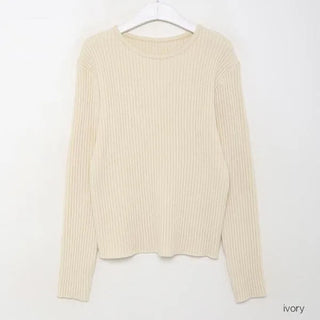 Daily Rib Round Knit