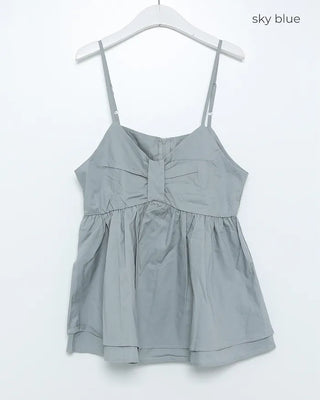 Ribbon flare camisole