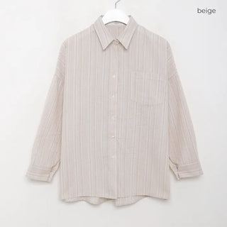 Daily Stripe Oversized Shirt