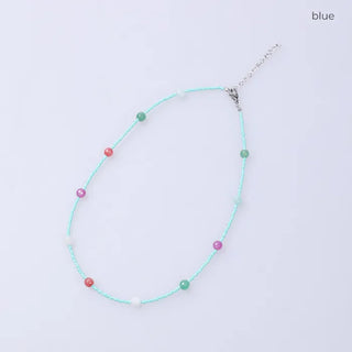 Colored bead necklace