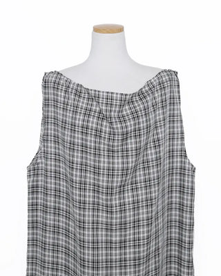 Drape neck long dress