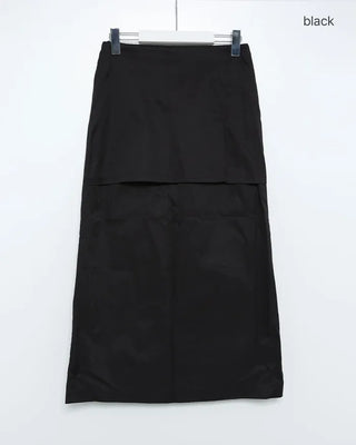 Layered long skirt