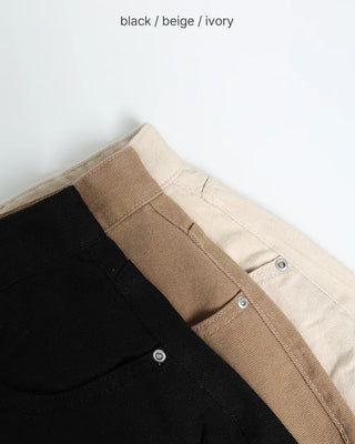 Basic wide cotton pants