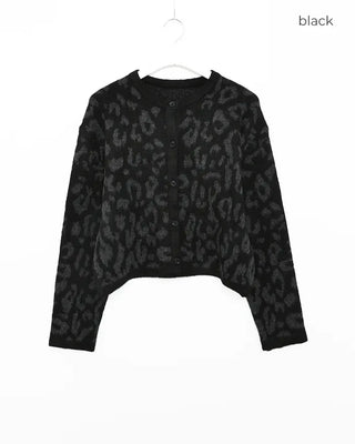 Leopard print cardigan