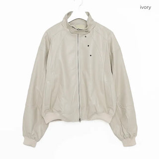 (unisex) Y2K Eyelet Eco Leather Jacket