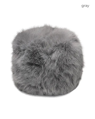 Fur knit beanie