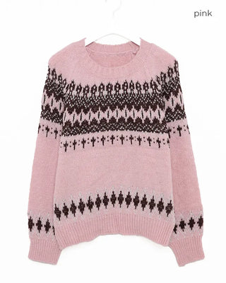 Nordic pattern knit