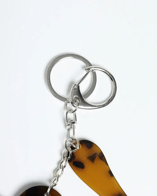 Heart Mirror & Comb Set Keyring