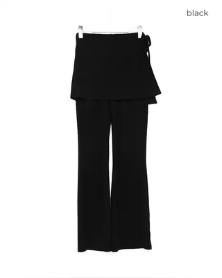 Wrap skirt pants
