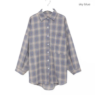 Oversized check shirt