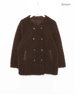 Boa Gold Button Point Round Jacket