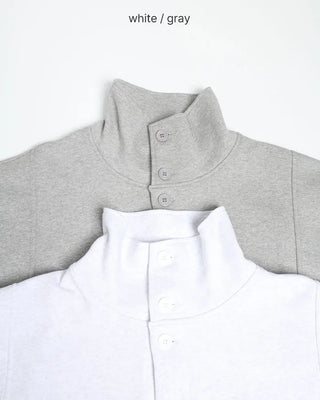 High-neck zip-up blouson