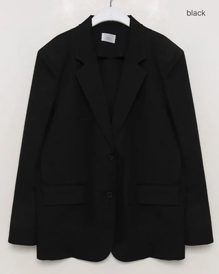 Back-slit oversized blazer