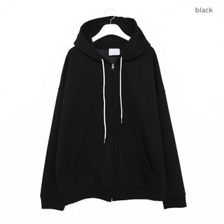 (Unisex) Cotton Hooded Zip-Up