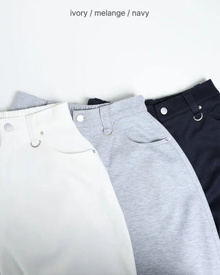 Belt loop wide sweatpants