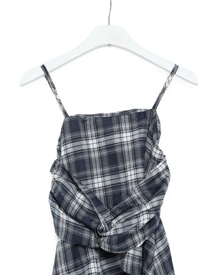 Checked Twist Frill Camisole