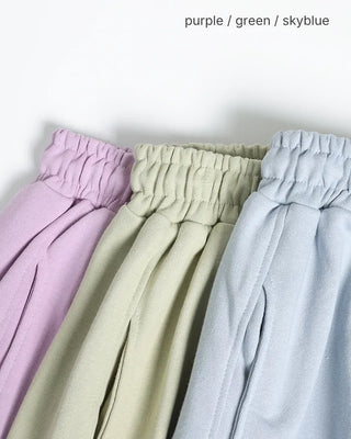 2-way hem wide outseam sweatpants