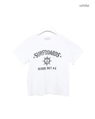Marine print lettering T-shirt