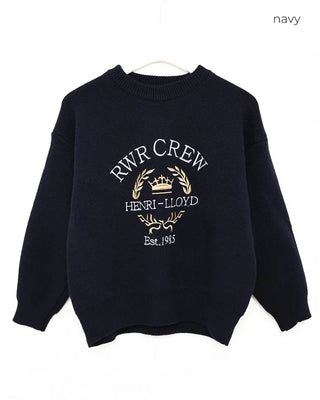 Lettering Round Knit